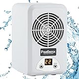 Photo Poafamx Aquarium Water Chiller Heater 5gal Fish Tank Cooling Heating System Quiet for Household Fish Farm Water Grass Jellyfish Coral 110V with Pump and Pipe, best price $125.00, bestseller 2024