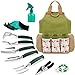 INNO STAGE Gardening Tools Set and Organizer Tote Bag with 10 Piece Garden Tools,Garden Gift Set, Vegetable Gardening Hand Tools Kit Bag with Garden Digging Claw Gardening Gloves new 2024