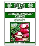 Photo French Breakfast Radish Seeds - 200 Seeds Non-GMO, best price $1.59 ($0.01 / Count), bestseller 2024