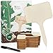 Holzschilder zum Beschriften: Premium Holz Pflanzenstecker im Set mit 60x Pflanzschilder und Stift – Schöne Pflanzenschilder zum Beschriften wetterfest – Holz Schilder zum Beschriften von OwnGrown neu 2024