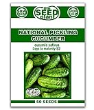Photo National Pickling Cucumber Seeds - 50 Seeds Non-GMO, best price $1.59 ($0.03 / Count), bestseller 2024