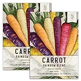 Photo Seed Needs, Rainbow Carrot Seeds for Planting - Twin Pack of 800 Seeds Each Non-GMO, best price $7.65 ($3.82 / Count), bestseller 2024