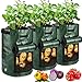 JJGoo Potato Grow Bags, 3 Pack 10 Gallon with Flap and Handles Planter Pots for Onion, Fruits, Tomato, Carrot new 2024