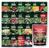 Photo 20 Heirloom Seeds for Planting Vegetables and Fruits, 4800 Survival Seed Vault and Doomsday Prepping Supplies, Gardening Seeds Variety Pack, Vegetable Seeds for Planting Home Garden Non GMO, best price $19.97, bestseller 2024